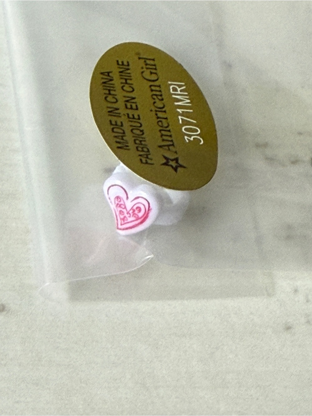 NEW My American Girl Doll Three in One Ring Set I - HEART Ring for 18” Doll NIP